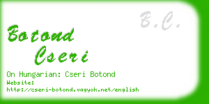 botond cseri business card